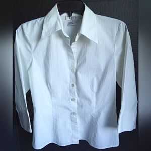 A. Byer White Button-Up Shirt